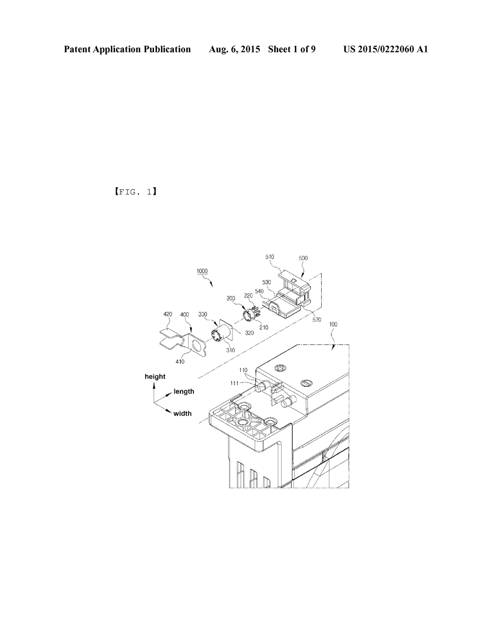 Device for Connecting Battery Module Electrode Terminal and Terminal - diagram, schematic, and image 02