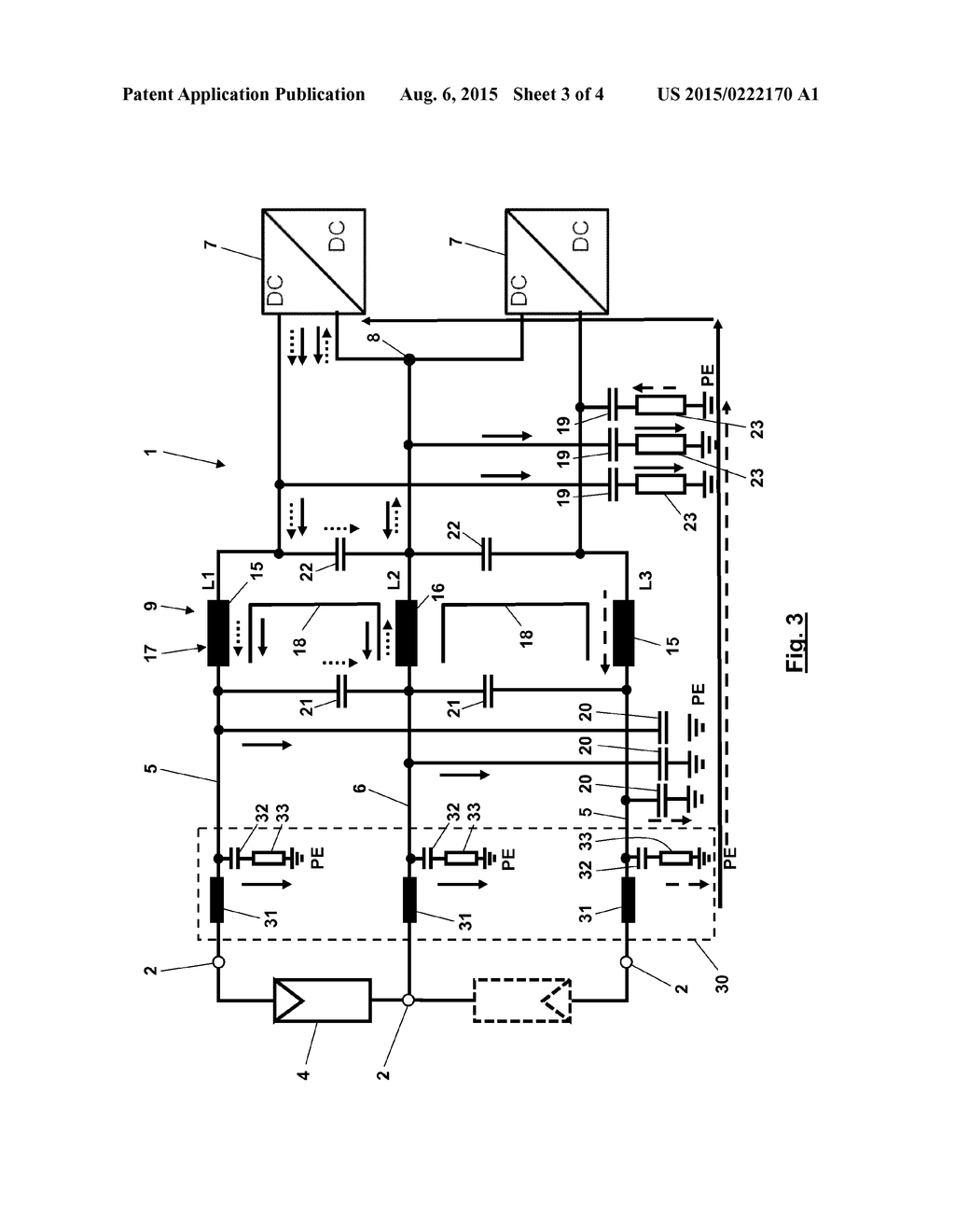 MULTI-STRING INVERTER HAVING INPUT-SIDE EMC FILTER - diagram, schematic, and image 04