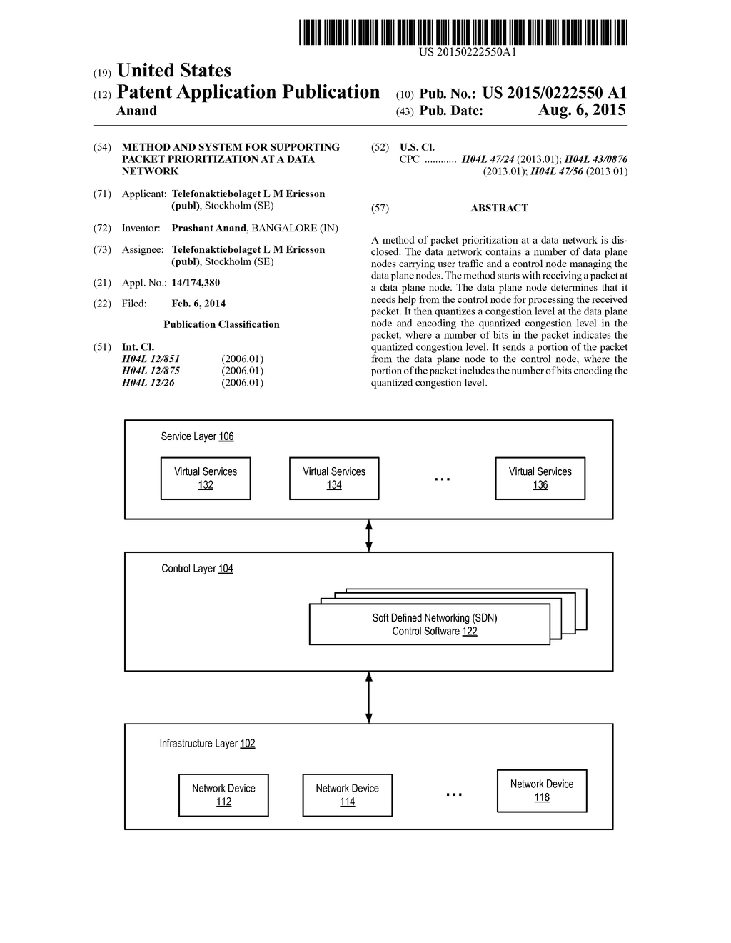 METHOD AND SYSTEM FOR SUPPORTING PACKET PRIORITIZATION AT A DATA NETWORK - diagram, schematic, and image 01