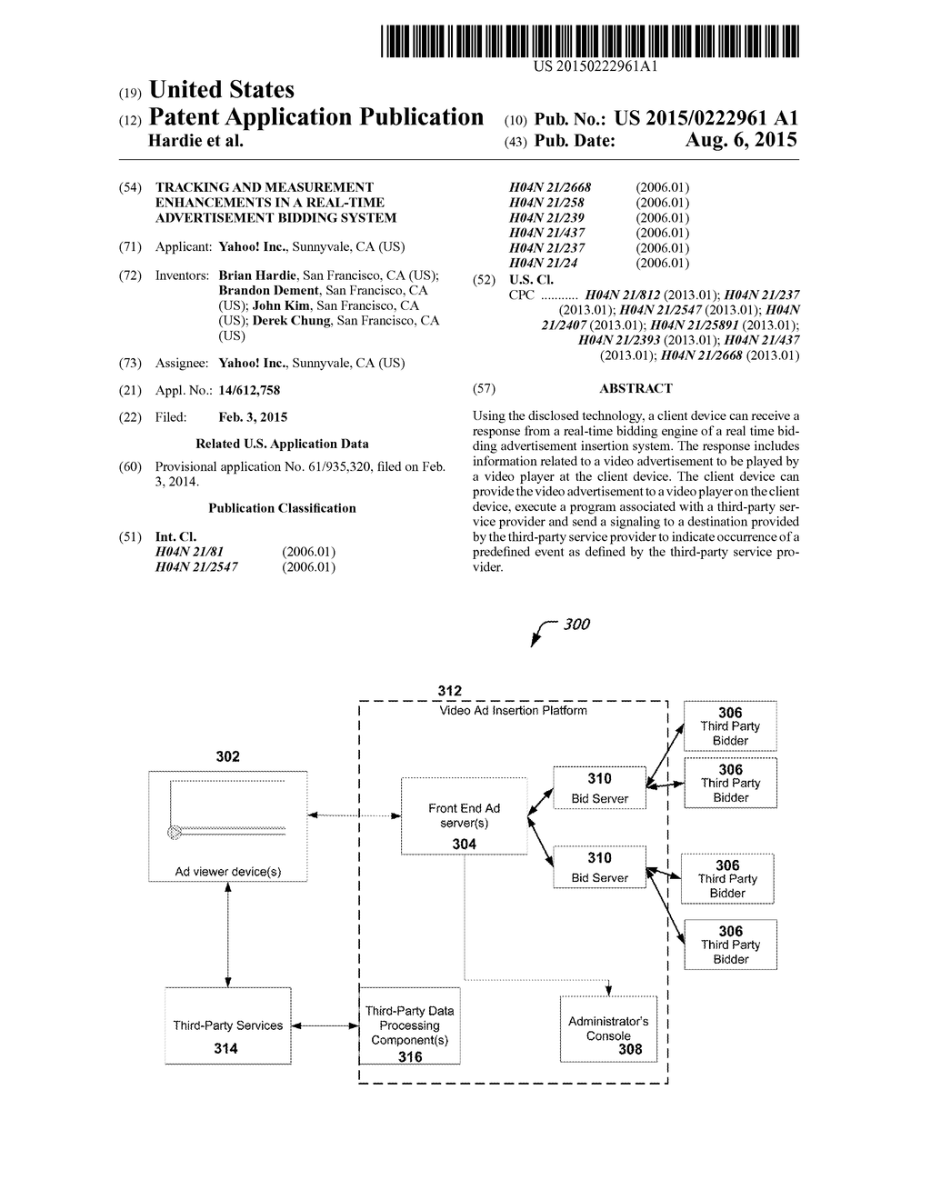 TRACKING AND MEASUREMENT ENHANCEMENTS IN A REAL-TIME ADVERTISEMENT BIDDING     SYSTEM - diagram, schematic, and image 01