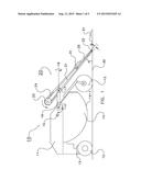 SELF-PROPELLED ANIMAL-SHED VEHICLE FOR REMOVING MANURE AND AN ASSEMBLY OF     SUCH AN ANIMAL-SHED VEHICLE AND AN ANIMAL-SHED FLOOR diagram and image