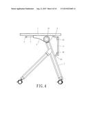 Desk Structure with Adjustable Angle diagram and image