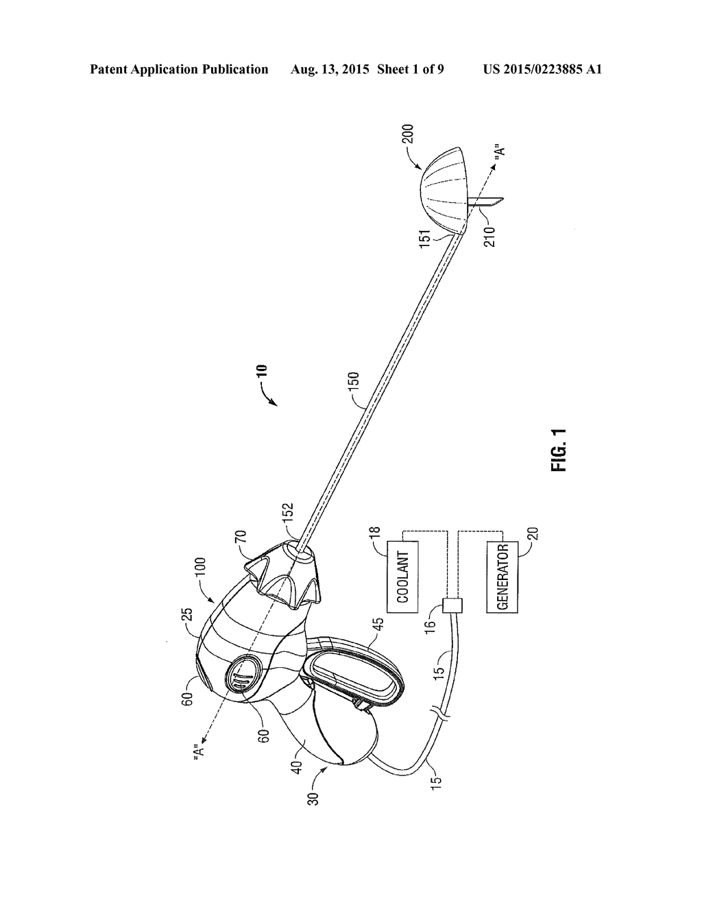 MICROWAVE SURFACE COAGULATOR WITH RETRACTABLE BLADE - diagram, schematic, and image 02