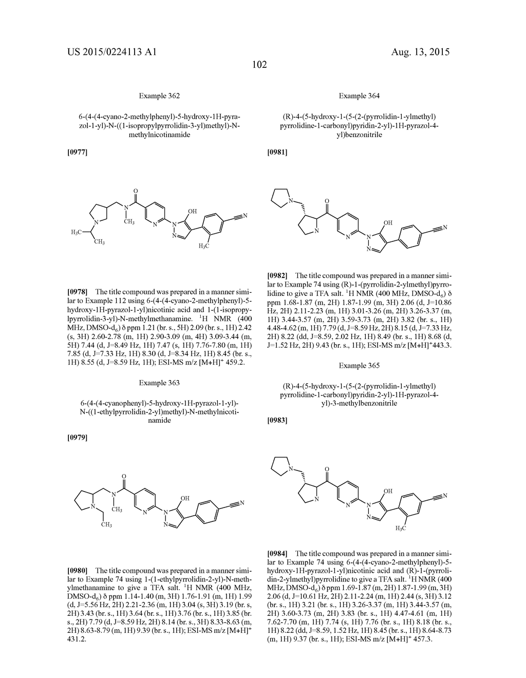 6-(5-HYDROXY-1H-PYRAZOL-1-YL)NICOTINAMIDE INHIBITORS OF PHD - diagram, schematic, and image 103