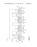 APPARATUS FOR PRESSURE BONDING OF A COVERING ON AN AUTOMOTIVE INTERIOR     COMPONENT AND A METHOD FOR PRESSURE BONDING THEREOF diagram and image