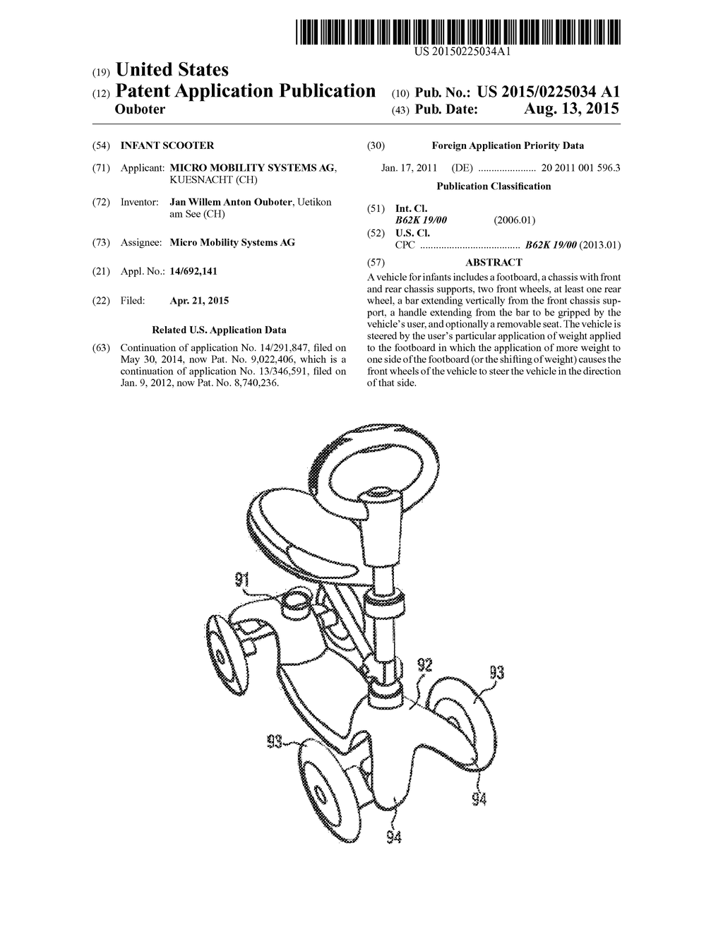 INFANT SCOOTER - diagram, schematic, and image 01