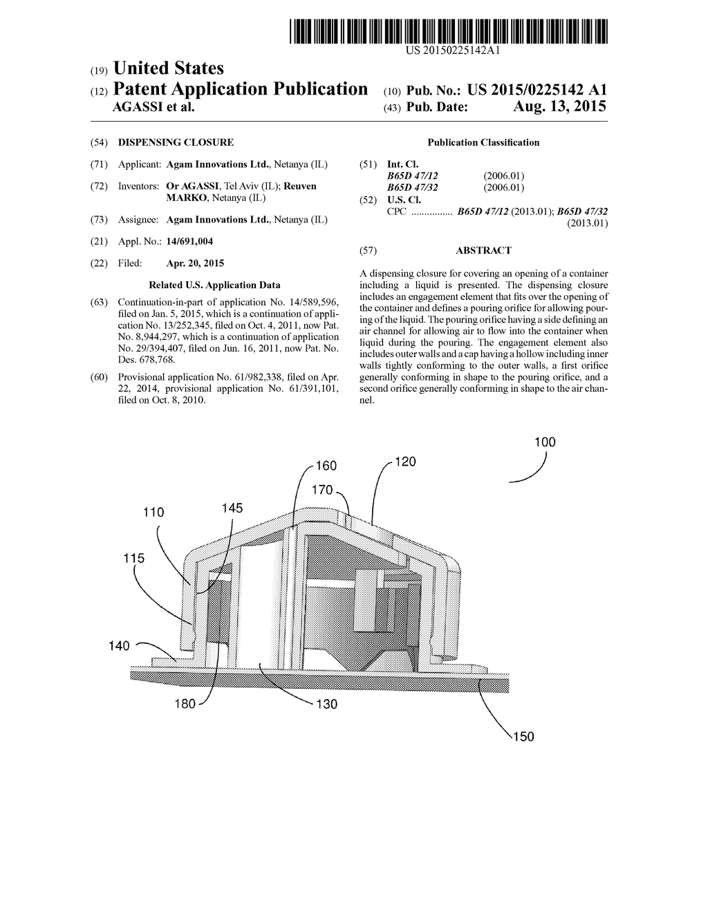 DISPENSING CLOSURE - diagram, schematic, and image 01