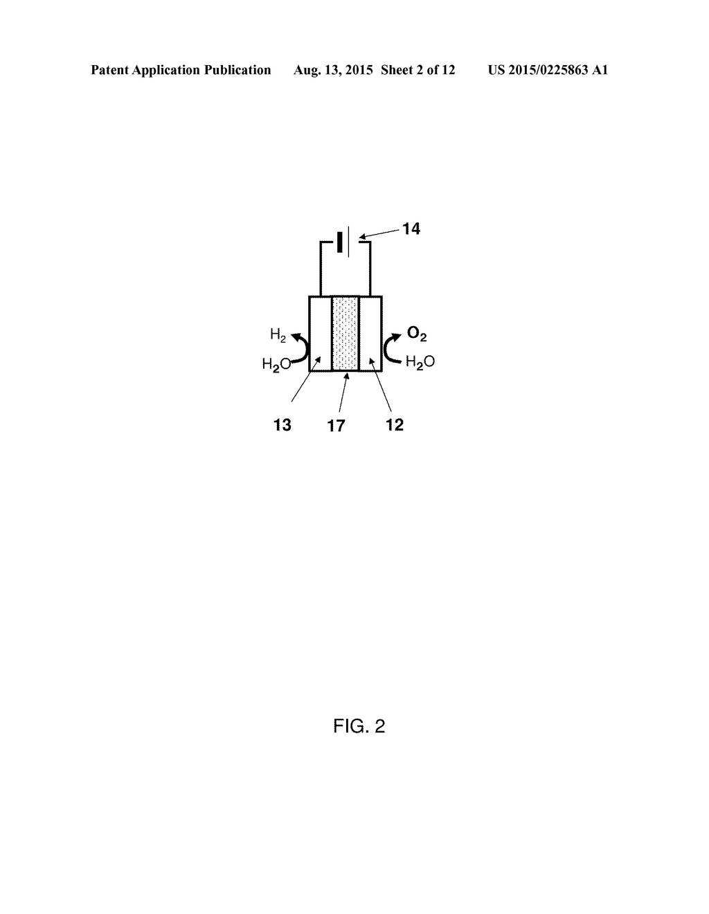 METHOD FOR GENERATING OXYGEN AND WATER ELECTROLYSIS DEVICE - diagram, schematic, and image 03