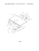 Roofing Ladder with a Modular Angularly Adjustable Platform diagram and image