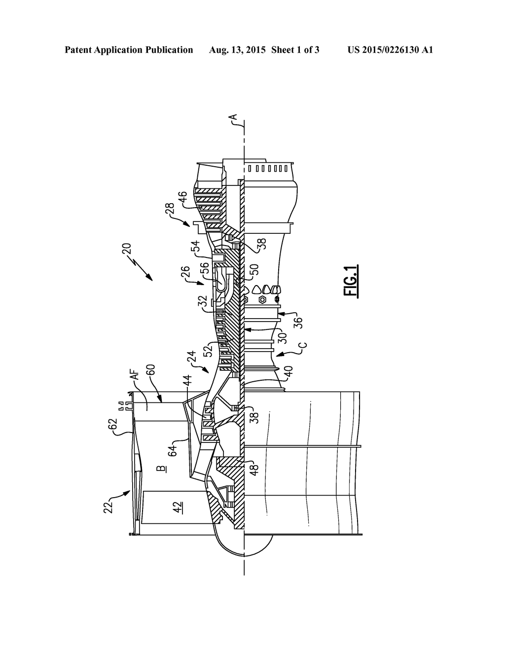 GAS TURBINE ENGINE INCLUDING VANE STRUCTURE AND SEAL TO CONTROL FLUID     LEAKAGE - diagram, schematic, and image 02