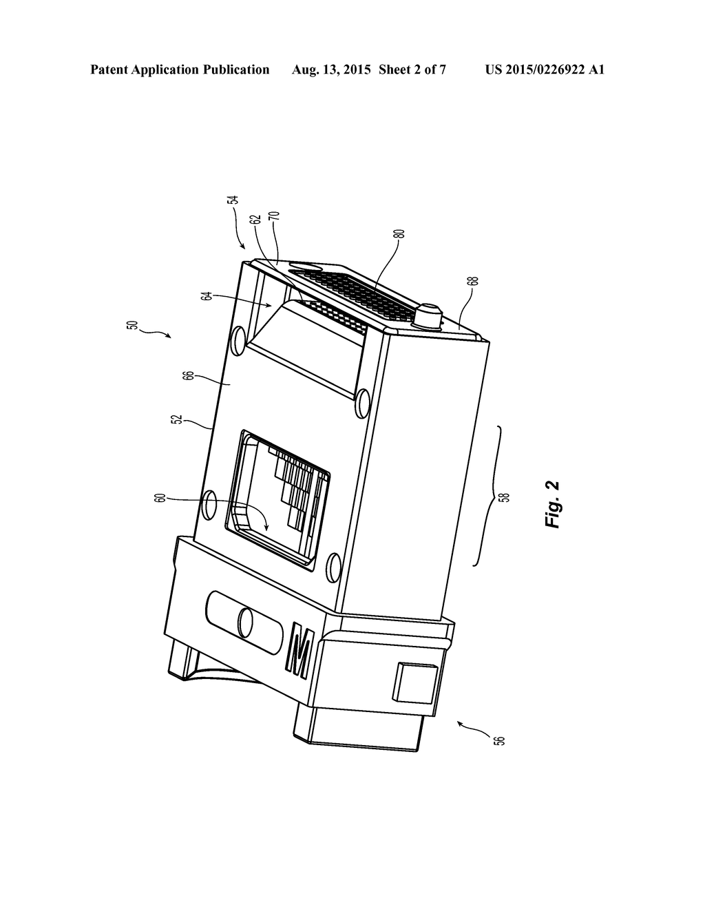 Modified MT Ferrule with Removed Cantilevered Fibers & Internal Lenses &     Mold Pin - diagram, schematic, and image 03