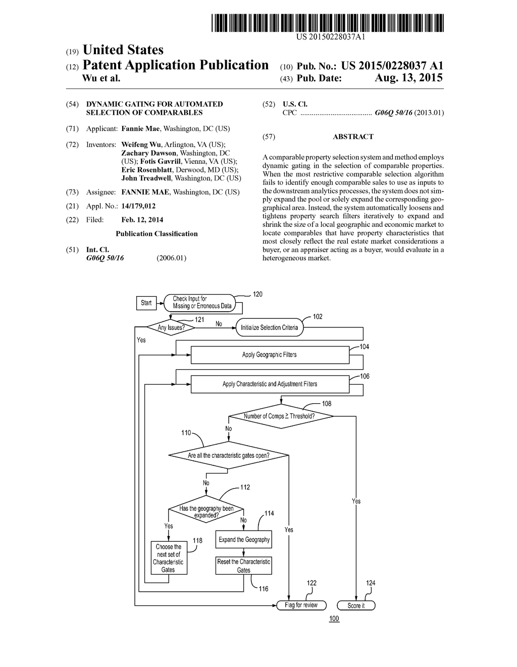 DYNAMIC GATING FOR AUTOMATED SELECTION OF COMPARABLES - diagram, schematic, and image 01