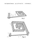 Polymer Frame for a Chip, Such That the Frame Comprises at Least One Via     in Series with a Capacitor diagram and image