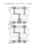 Polymer Frame for a Chip, Such That the Frame Comprises at Least One Via     in Series with a Capacitor diagram and image