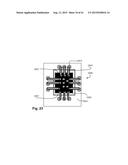 Polymer Frame for a Chip, Such That the Frame Comprises at Least One Via     in Series with a Capacitor diagram and image