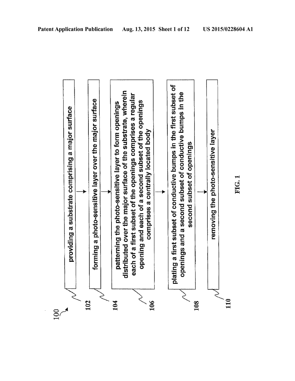 SELF-ALIGNING CONDUCTIVE BUMP STRUCTURE AND METHOD OF FABRICATION - diagram, schematic, and image 02