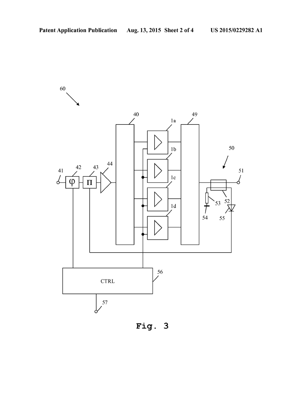 Transmitter System With Reconfigurable Amplifiers - diagram, schematic, and image 03