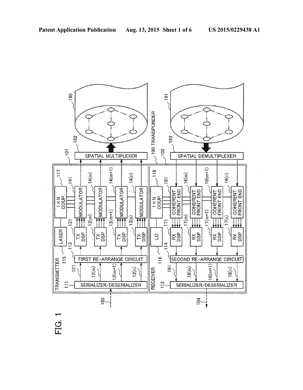 SYSTEM AND METHOD FOR TRANSMITTING OPTICAL SIGNAL OVER MULTIPLE CHANNELS - diagram, schematic, and image 02