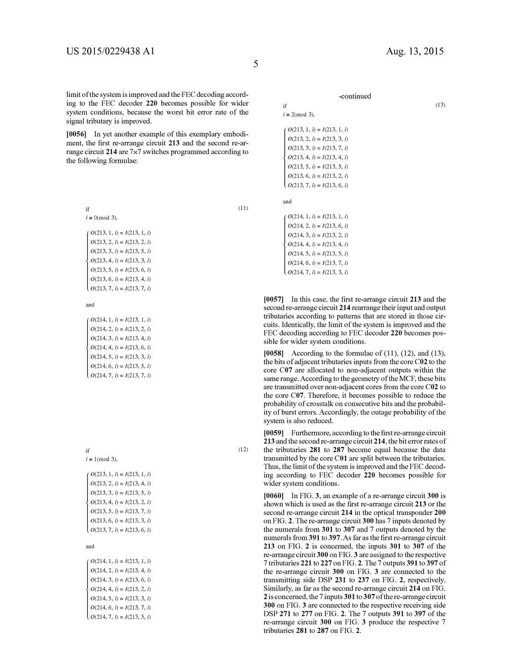 SYSTEM AND METHOD FOR TRANSMITTING OPTICAL SIGNAL OVER MULTIPLE CHANNELS - diagram, schematic, and image 12