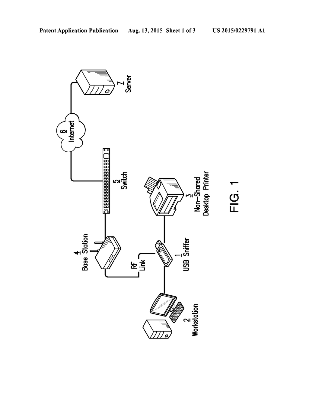 System and Method for the Passive Monitoring and Reporting of     Printer-Related Data on USB Cables - diagram, schematic, and image 02