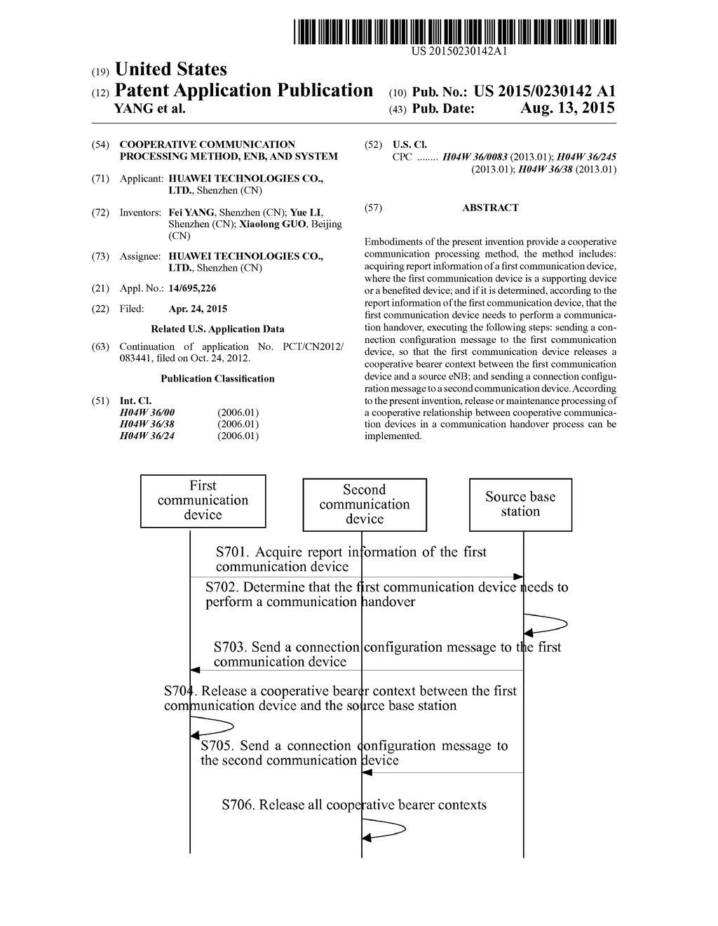 COOPERATIVE COMMUNICATION PROCESSING METHOD, ENB, AND SYSTEM - diagram, schematic, and image 01