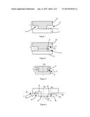 CAP FOR A  CHIP DEVICE HAVING A GROOVE, DEVICE PROVIDED WITH SAID CAP,     ASSEMBLY CONSISTING OF THE DEVICE AND A WIRE ELEMENT, AND MANUFACTURING     METHOD THEREOF diagram and image