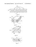 CAP FOR A  CHIP DEVICE HAVING A GROOVE, DEVICE PROVIDED WITH SAID CAP,     ASSEMBLY CONSISTING OF THE DEVICE AND A WIRE ELEMENT, AND MANUFACTURING     METHOD THEREOF diagram and image