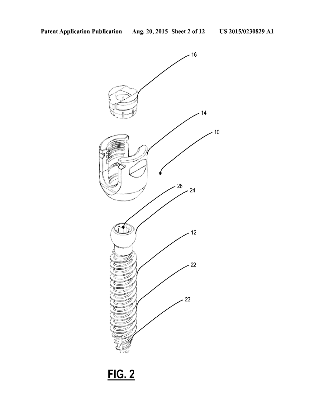 POLYAXIAL BONE ANCHOR INCORPORATING A TWO POSITION SADDLE ASSEMBLY - diagram, schematic, and image 03