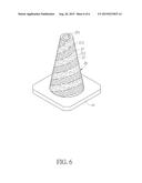 METHOD FOR MANUFACTURING FOAM SAFETY CONES diagram and image