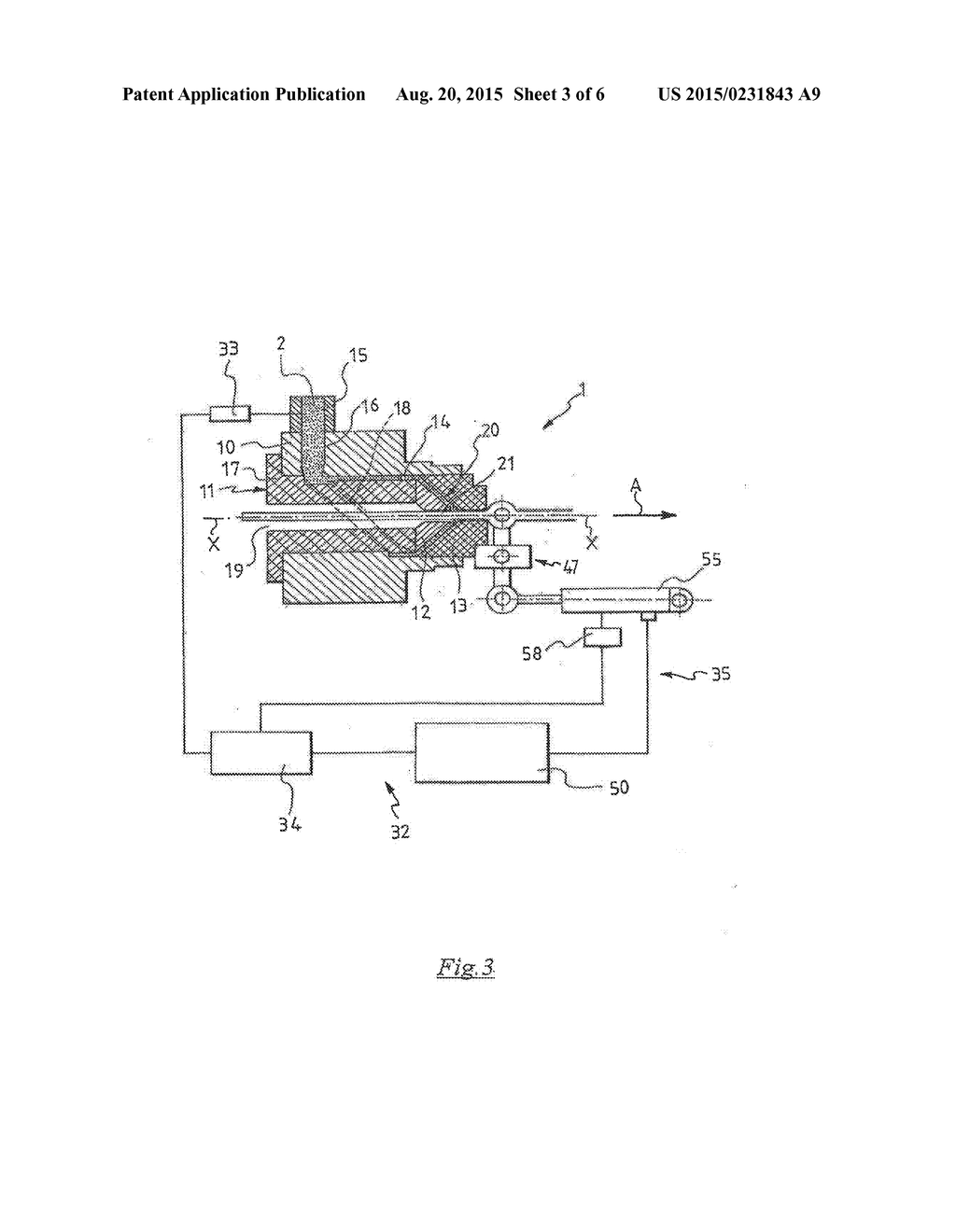 APPARATUS FOR EXTRUDING A POLYMERIC MATERIAL AND EXTRUSION HEAD THEREFOR - diagram, schematic, and image 04