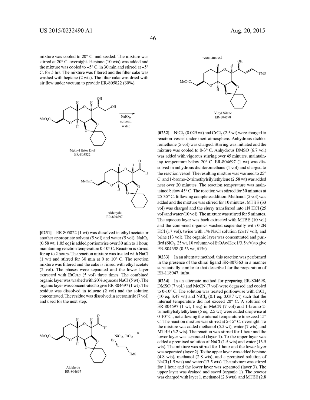 INTERMEDIATES FOR THE PREPARATION OF ANALOGS OF HALICHONDRIN B - diagram, schematic, and image 47