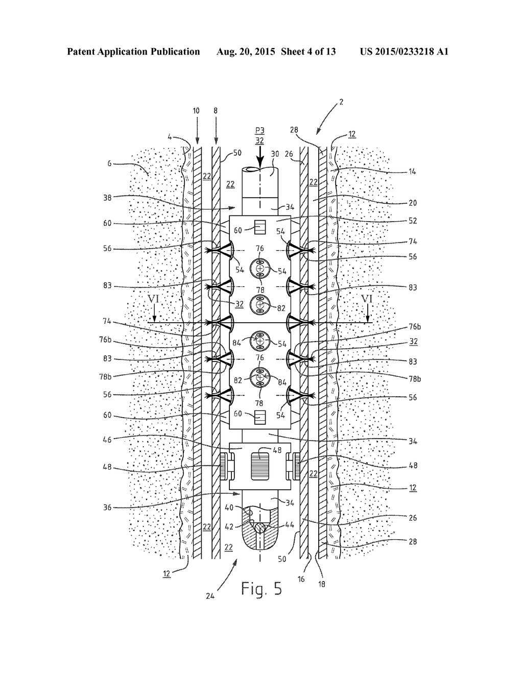 Hydraulic Cutting Tool, System and Method for Controlled Hydraulic Cutting     Through a Pipe Wall in a Well - diagram, schematic, and image 05