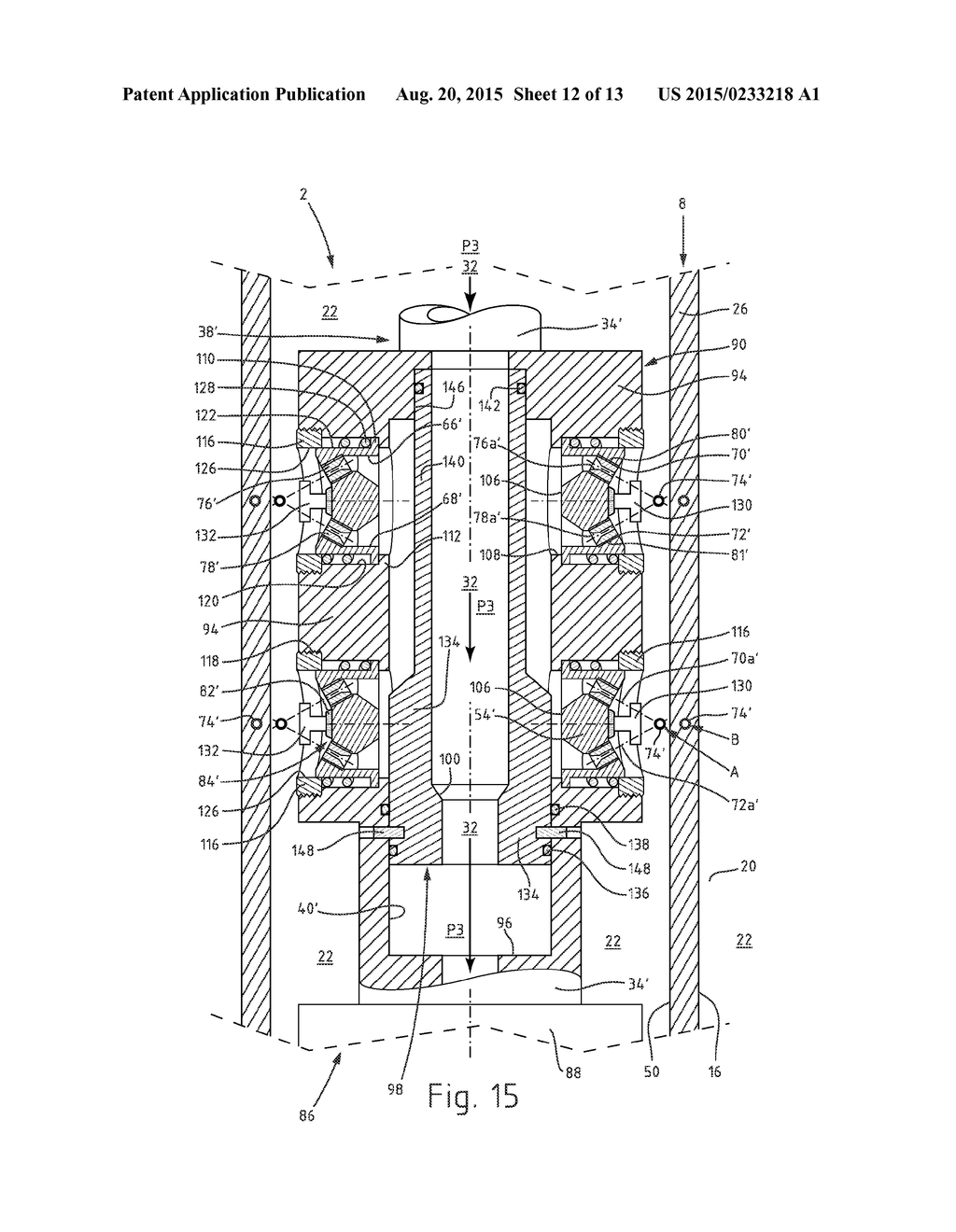 Hydraulic Cutting Tool, System and Method for Controlled Hydraulic Cutting     Through a Pipe Wall in a Well - diagram, schematic, and image 13