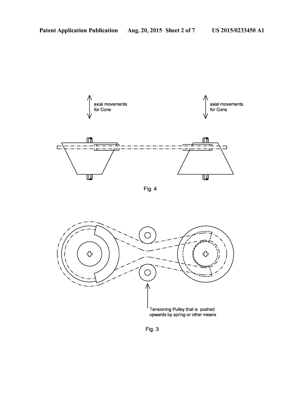 CONE WITH MEMBER CVT FOR WHICH BELT TENSION CAN BE REDUCED - diagram, schematic, and image 03