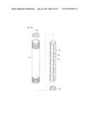 LIGHT-EMITTING DIODE LIGHTING DEVICE WITH RADIATION, WATERPROOF, AND     DAMPPROOF STRUCTURE USING FLUID diagram and image