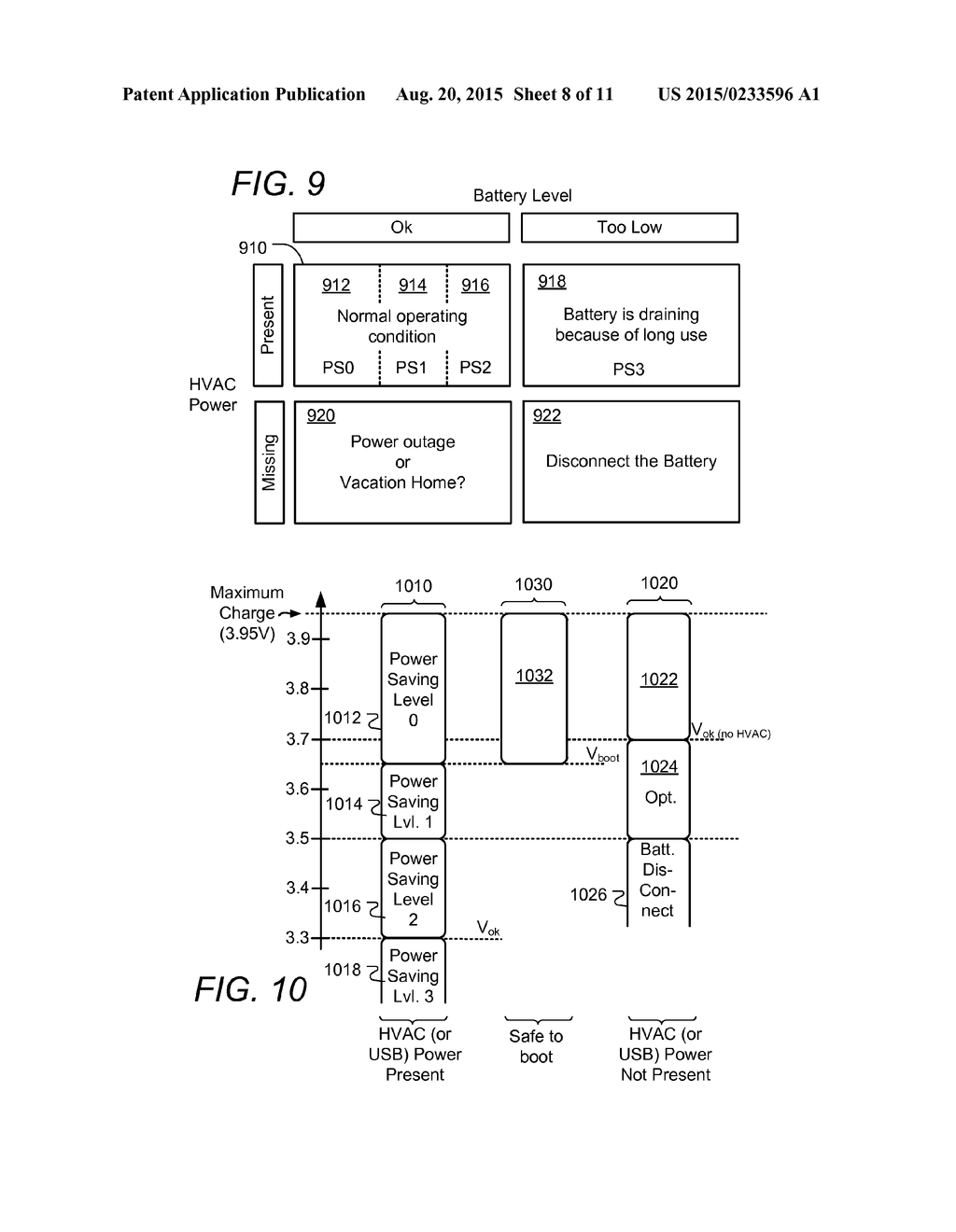 STRATEGIC REDUCTION OF POWER USAGE IN MULTI-SENSING, WIRELESSLY     COMMUNICATING LEARNING THERMOSTAT - diagram, schematic, and image 09