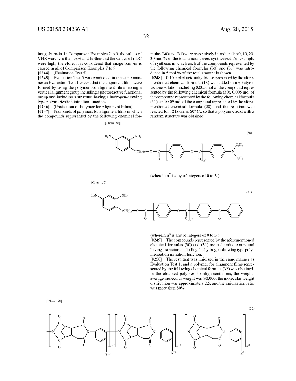 POLYMER FOR ALIGNMENT FILMS, AND LIQUID CRYSTAL DISPLAY DEVICE - diagram, schematic, and image 34