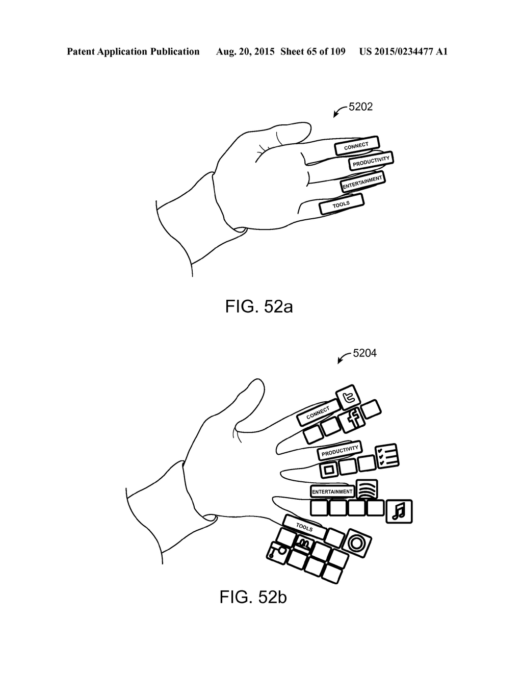 METHOD AND SYSTEM FOR DETERMINING USER INPUT BASED ON GESTURE - diagram, schematic, and image 66