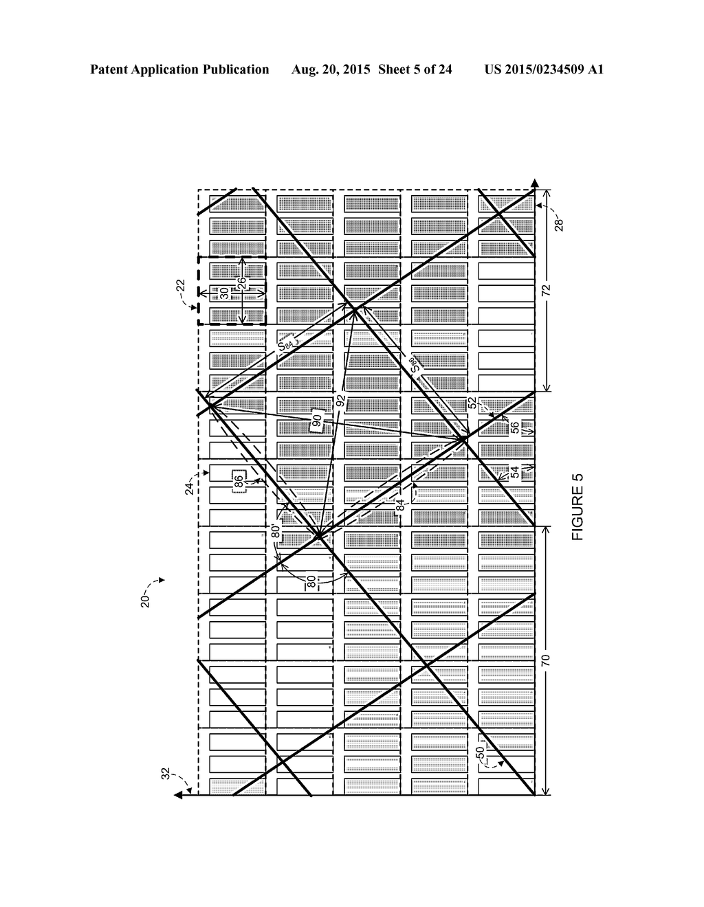 Touch-Sensor Mesh Design for Display with Complex-Shaped Sub-Pixels - diagram, schematic, and image 06