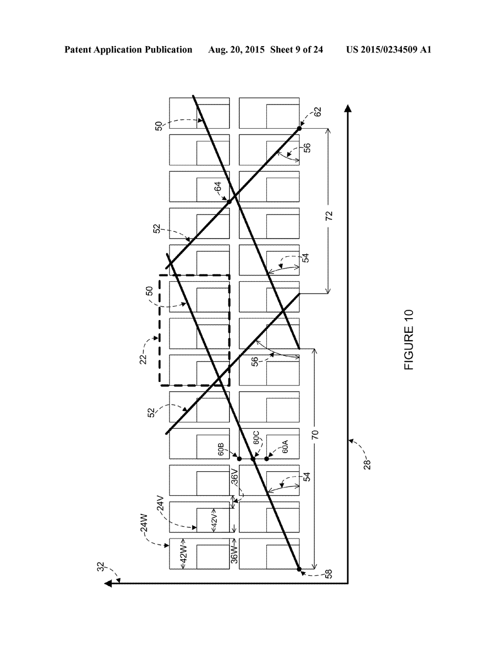 Touch-Sensor Mesh Design for Display with Complex-Shaped Sub-Pixels - diagram, schematic, and image 10