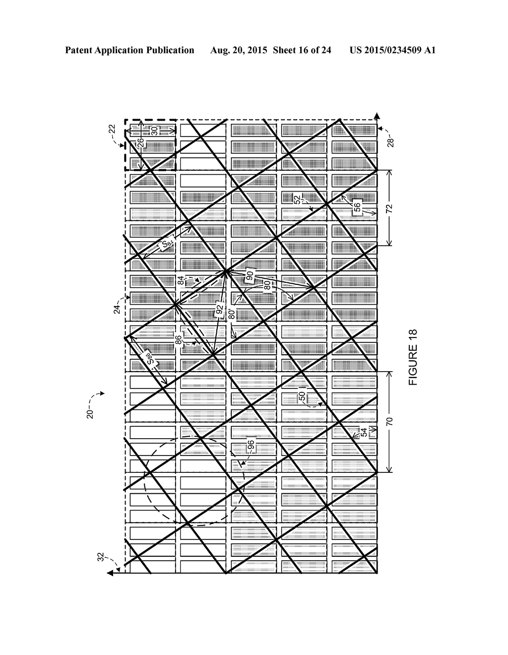 Touch-Sensor Mesh Design for Display with Complex-Shaped Sub-Pixels - diagram, schematic, and image 17