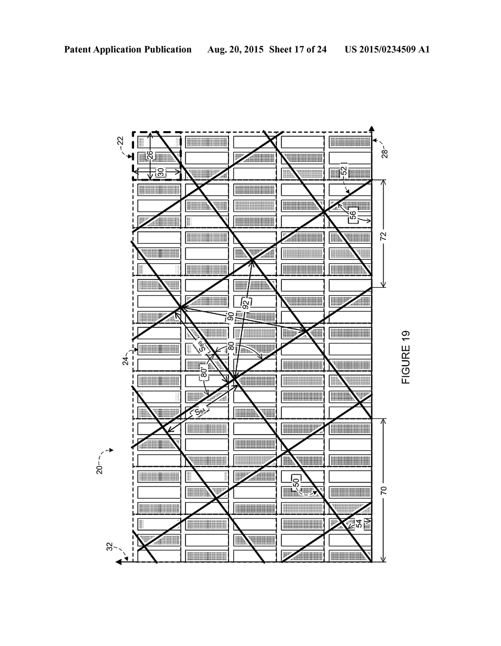 Touch-Sensor Mesh Design for Display with Complex-Shaped Sub-Pixels - diagram, schematic, and image 18