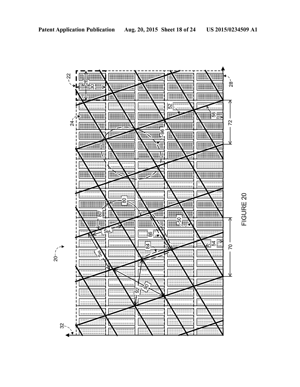 Touch-Sensor Mesh Design for Display with Complex-Shaped Sub-Pixels - diagram, schematic, and image 19