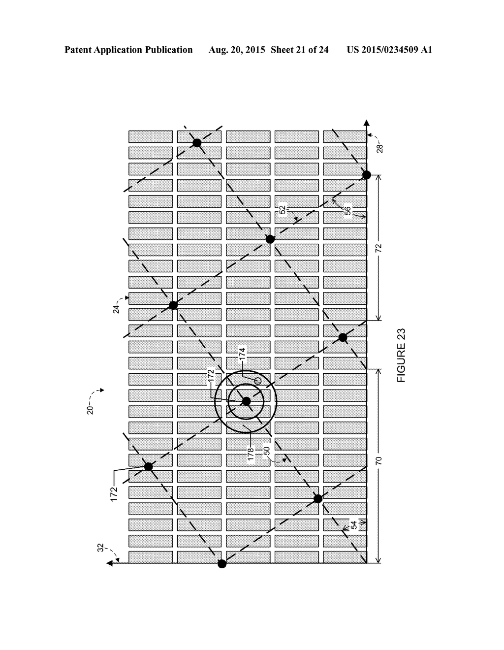 Touch-Sensor Mesh Design for Display with Complex-Shaped Sub-Pixels - diagram, schematic, and image 22