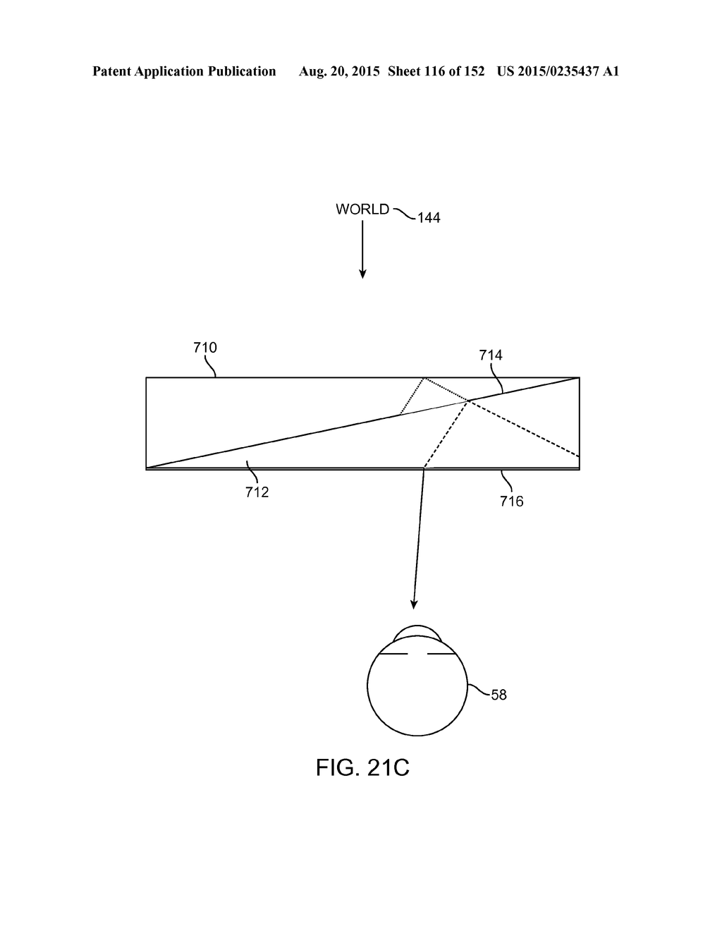 DETERMINING USER ACCOMMODATION TO DISPLAY AN IMAGE AT A FOCAL PLANE     CORRESPONDING TO A USER'S CURRENT STATE OF FOCUS - diagram, schematic, and image 117