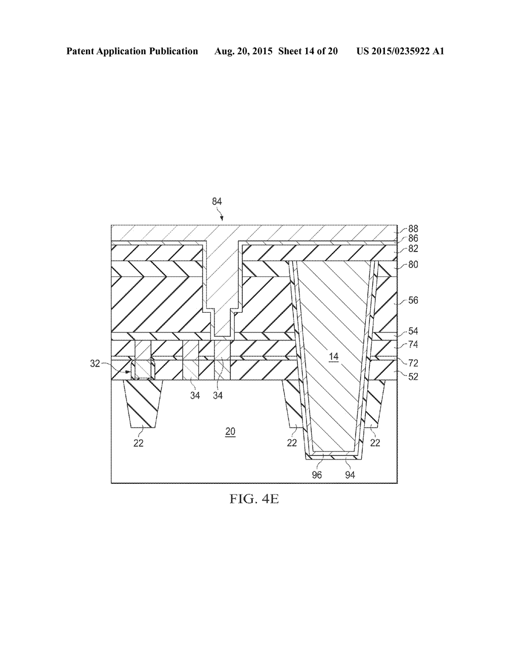 Through Via Structure Extending to Metallization Layer - diagram, schematic, and image 15