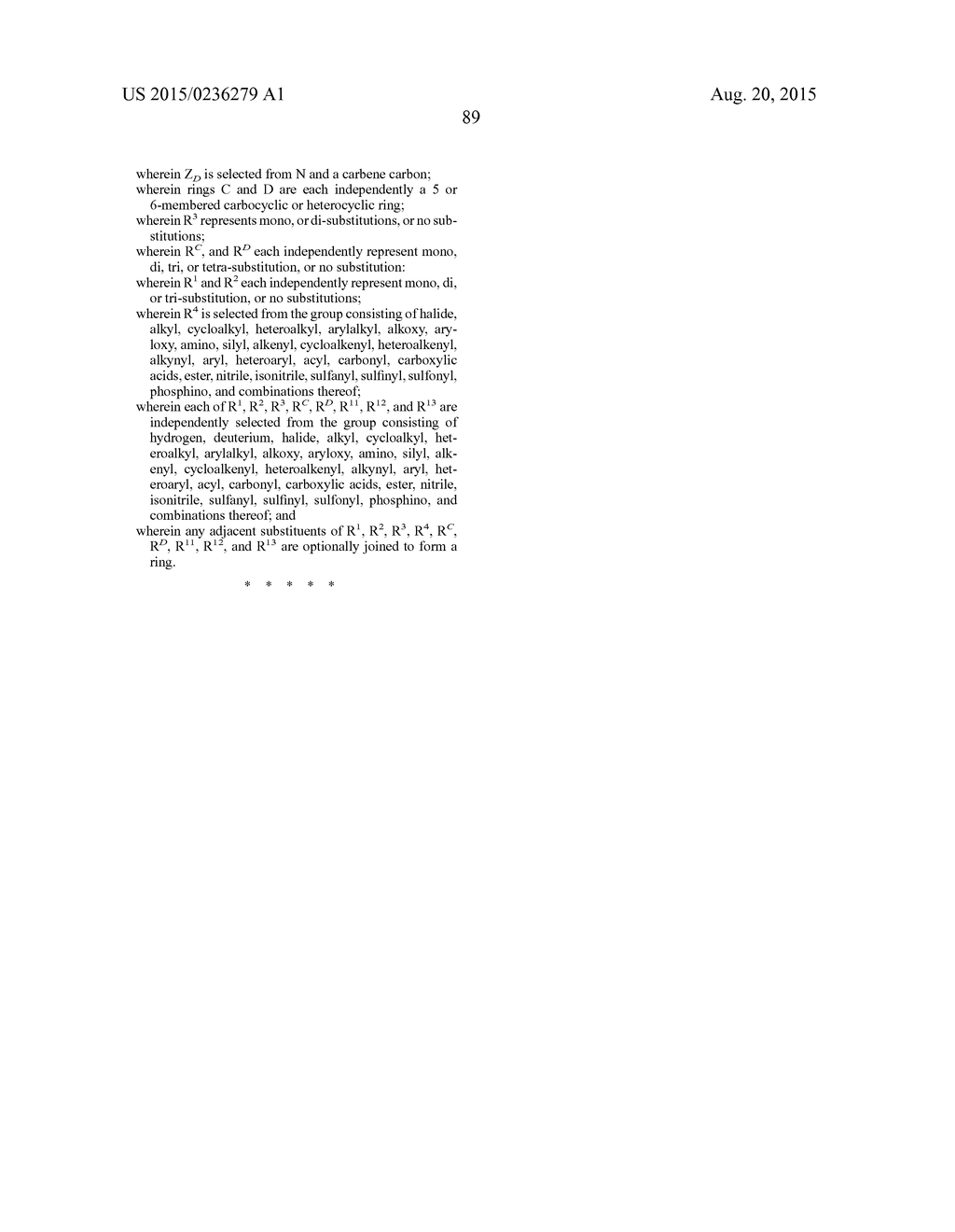 ORGANIC ELECTROLUMINESCENT MATERIALS AND DEVICES - diagram, schematic, and image 94