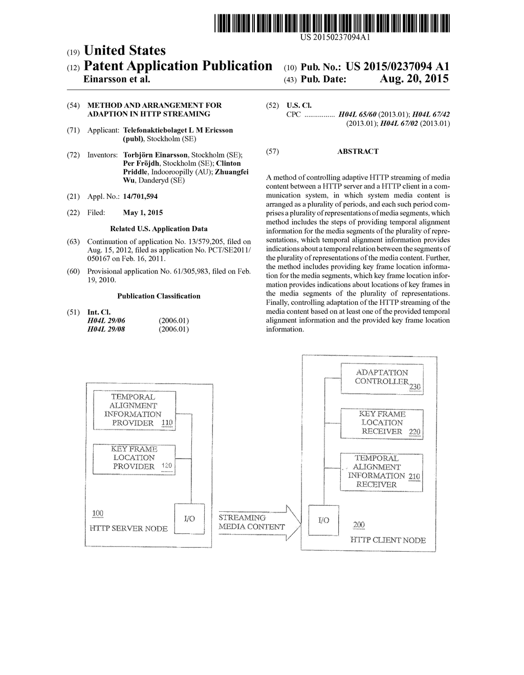 Method and Arrangement for Adaption in HTTP Streaming - diagram, schematic, and image 01