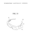 GLASSES APPARATUS FOR WATCHING DISPLAY IMAGE diagram and image