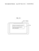 INFORMATION NOTIFICATION DEVICE AND INFORMATION NOTIFICATION METHOD, AND     INFORMATION RECEPTION DEVICE AND INFORMATION RECEPTION METHOD diagram and image